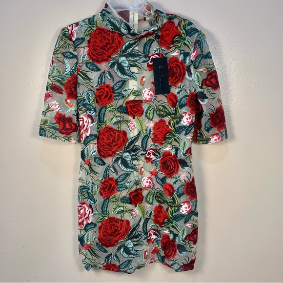 Fashion Nova Dresses & Skirts - NOVA Luxe Renee Embroidered Mini Dress